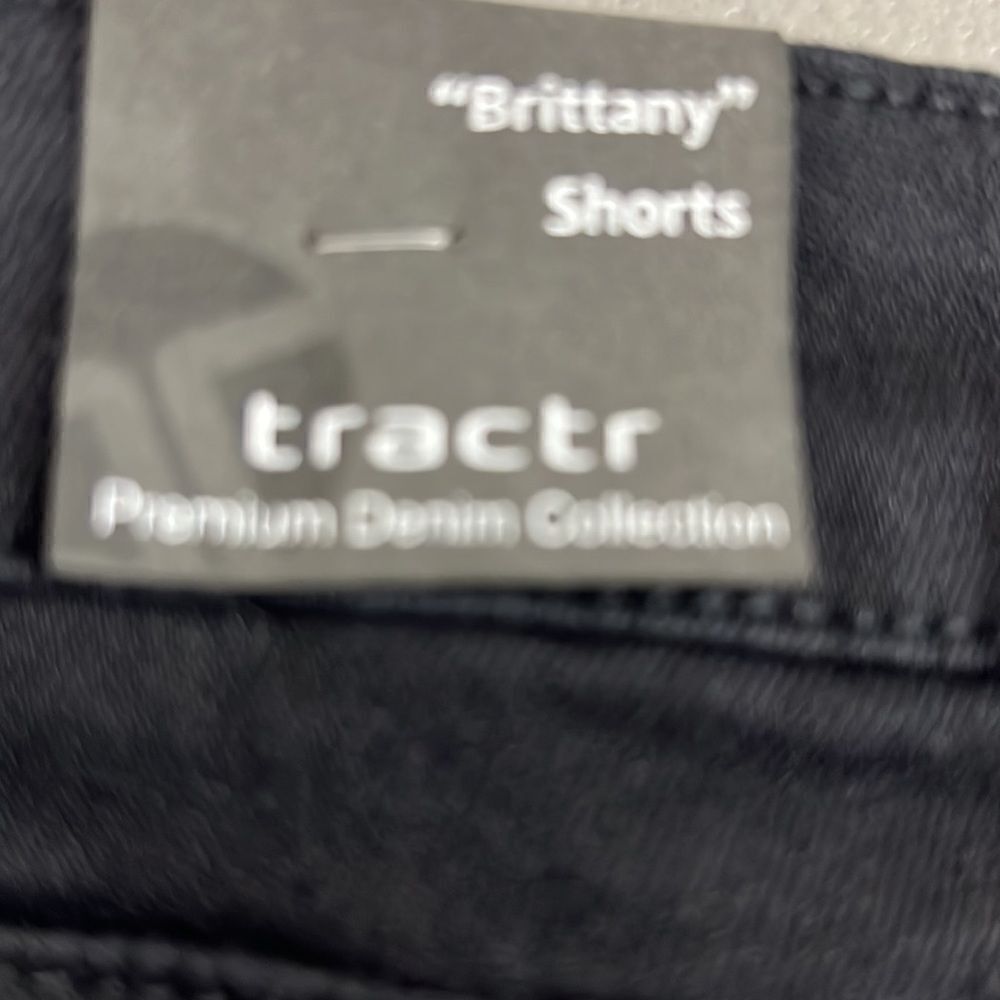 TRACTR Black Brittany cut off denim shorts girls size 16 NWT - Picture 11 of 16